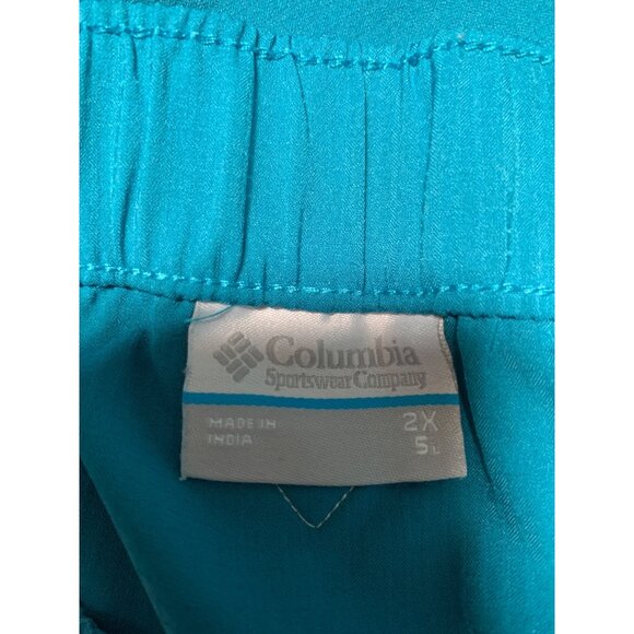Columbia 2X Shorts PFG Performance Fishing Gear Shorts Blue Teal - Picture 2 of 6